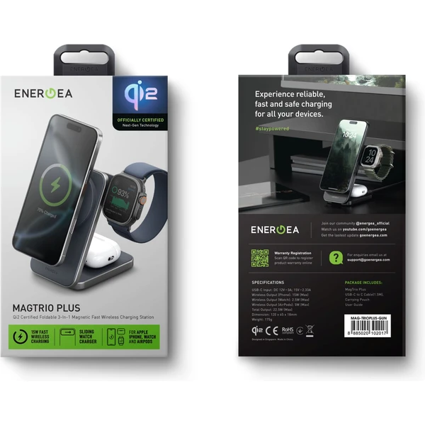 ENERGEA MagTrio Plus 3v1 Foldable (Qi2) MagSafe nabíjačka modrá - Nabíjačky - Obrázok 09dbc0cfd2d540a088fa0d5f0ed12869