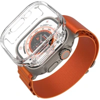 Ochranné púzdro FIXED Pure Watch s temperovaným sklom pre Apple Watch Ultra 49mm/Ultra 2 49mm, číre - Puzdra