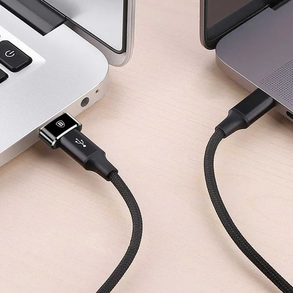 Baseus prevodník USB-A na USB-C čierny - Redukcie - Obrázok 0A0T200301