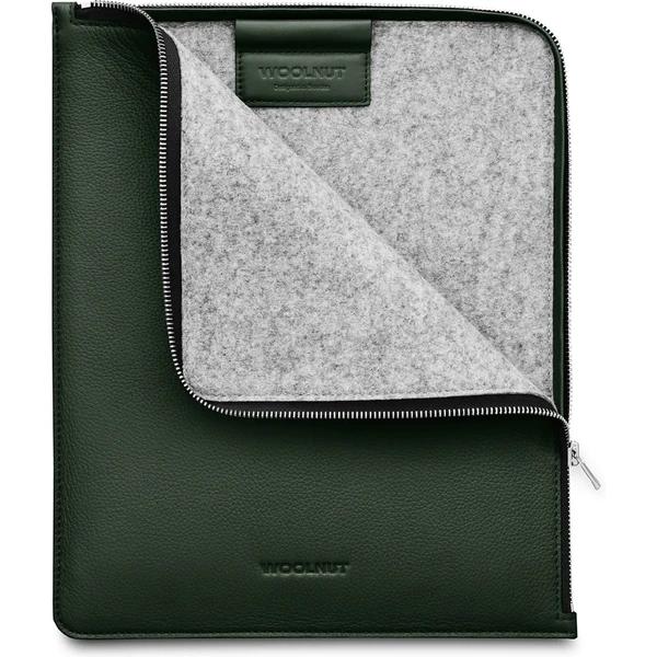 Woolnut kožené puzdro Folio iPad Pro 12,9"/iPad Pro 13"/iPad Air 13" tmavozelené - Puzdra - Obrázok 0ALR100501