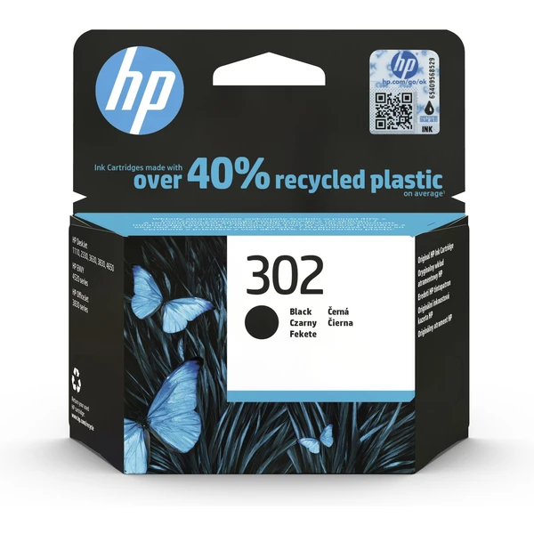 HP F6U66AE č. 302 Čierna originálna - Cartridge - Hlavný obrázok