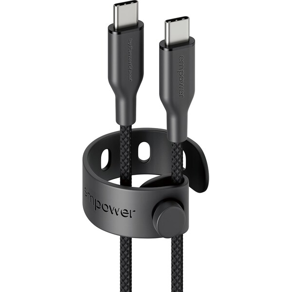 E-shop PanzerGlass USB-C/USB-C napájací kábel 60W 1,2m čierny