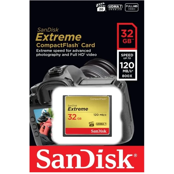 SanDisk Extreme CompactFlash 32GB - Pamäťové karty - Obrázok 0B4T000501