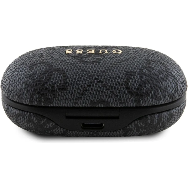 Guess True Wireless 4G PU Metal Logo BT5.3 Stereo Earphones čierne - Slúchadlá - Obrázok 0B52000N01