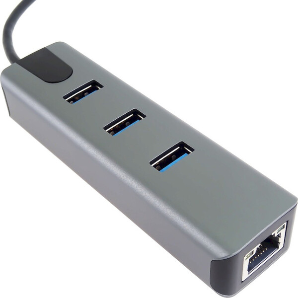 PremiumCord 4v1 USB-C Hub antracitový - USB huby - Obrázok 0B8L000K01