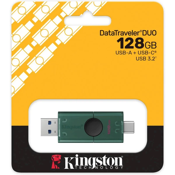 Kingston 128GB USB 3.2 Gen 1 DataTraveler Duo G2 - Flashdisky - Obrázok 0B9J000K01