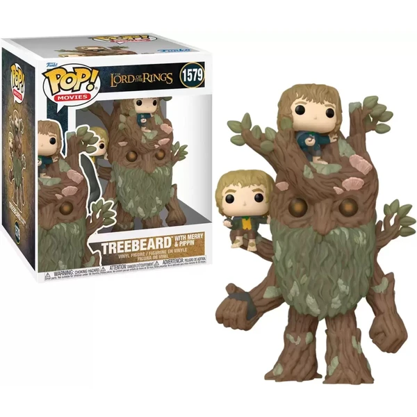 Funko POP! #1579 Filmy: Lord of the Rings - Treebeard w/Mary & Pip (Super Sized) 15 cm - Funko POP! - Hlavný obrázok