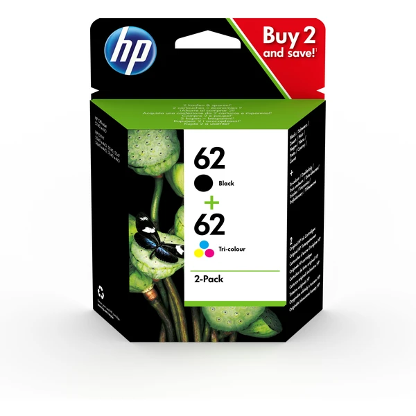 HP N9J71AE č. 62 Viacfarebná originálna - Cartridge - Hlavný obrázok