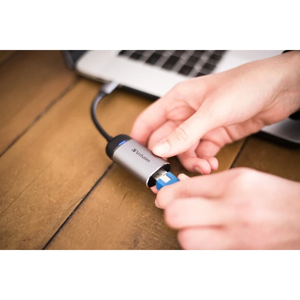 Verbatim USB-C/Gigabit Ethernet adaptér - Sieťové karty - Obrázok 0BOR000301