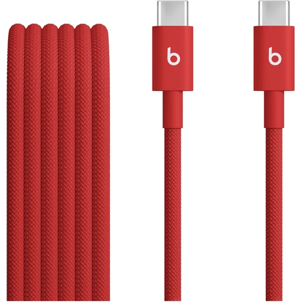 Apple Beats USB-C/USB-C napájací kábel 60W 1,5m jasne červený - Káble a redukcie - Hlavný obrázok