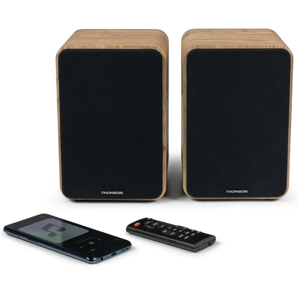 Thomson WS602DUO aktívny stereo HiFi reproduktory s BT hnedé - Reproduktory - Obrázok 0CIE000O01