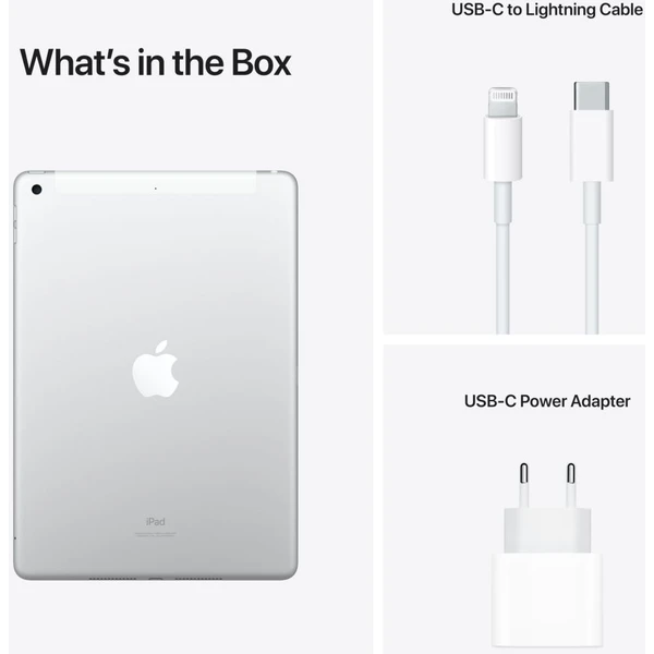 Apple iPad 10,2" 64GB Wi-Fi + Cellular strieborný (2021) (Kategória B) - Tablety - Obrázok 0CQKF00101