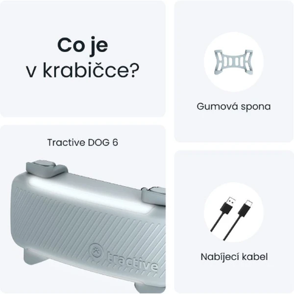Tractive GPS DOG 6 lokátor polohy a aktivity pre psov mätový - GPS Moduly  - Obrázok 0CTD000L01