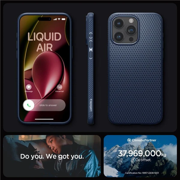Spigen Liquid Air kryt iPhone 15 Pro Max modrý - Puzdra - Obrázok 0CV8000601