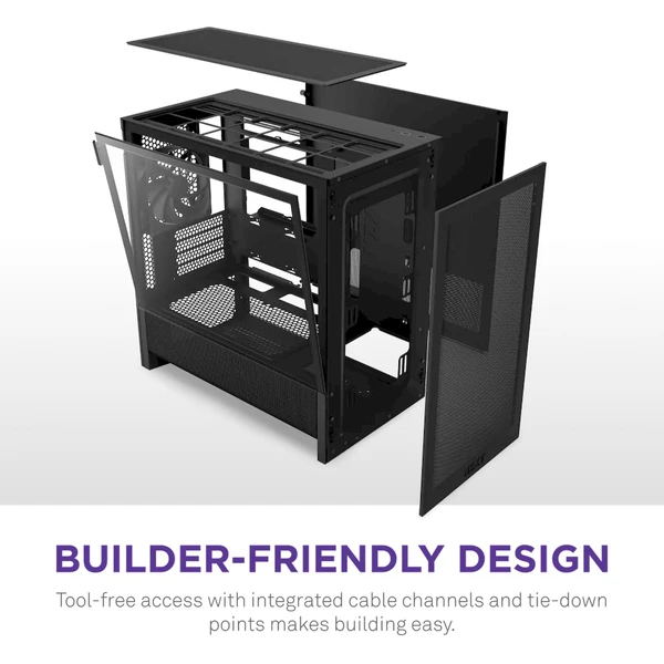 NZXT H3 Flow čierna - Počítačové skrine - Obrázok 0D7K000K01