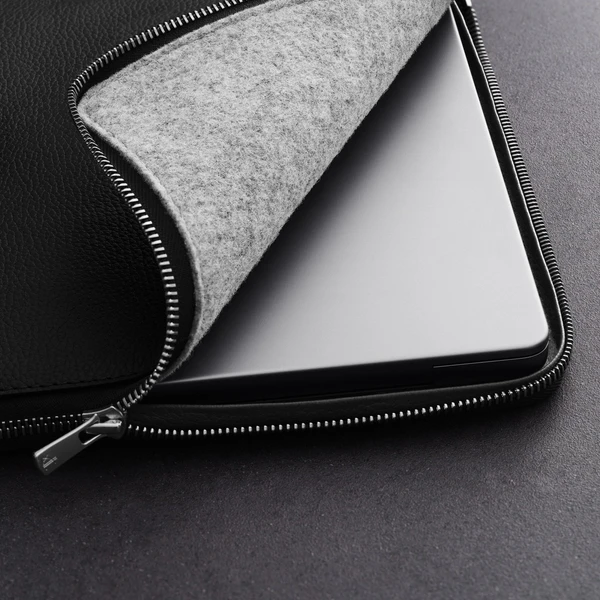 Woolnut kožené púzdro Folio pre MacBook Pro 16" čierne - Puzdra - Obrázok 0DG7000601