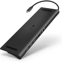CONNECT IT USB-C dokovacia stanica, 11v1 (2xHDMI), externá antracitová - Dokovacie stanice