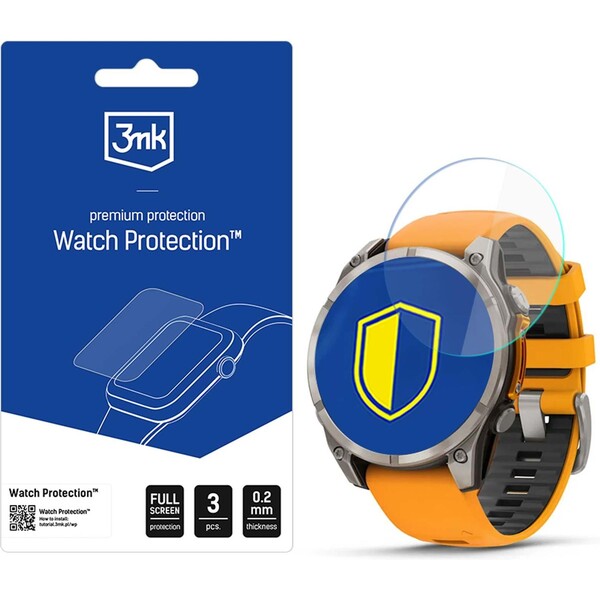 3mk ochranné sklo Watch Protection FlexibleGlass pre Garmin Fénix 8 Amoled 47mm