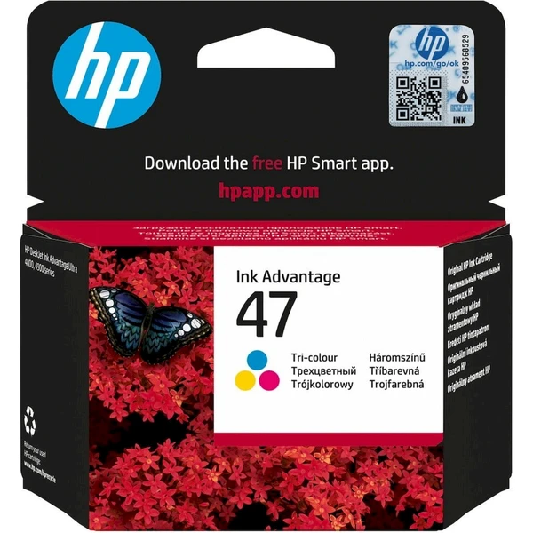 HP 47 originálna kazeta trojfarebná - Cartridge - Hlavný obrázok