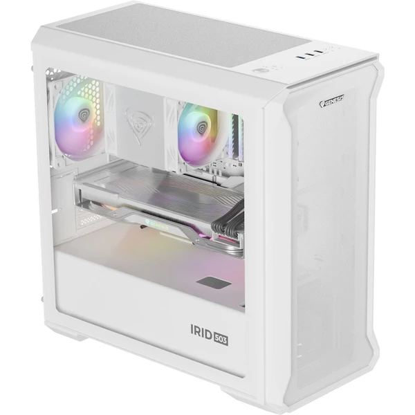 Genesis IRID 503 ARGB LITE biela - Počítačové skrine - Obrázok 0DZE000K01
