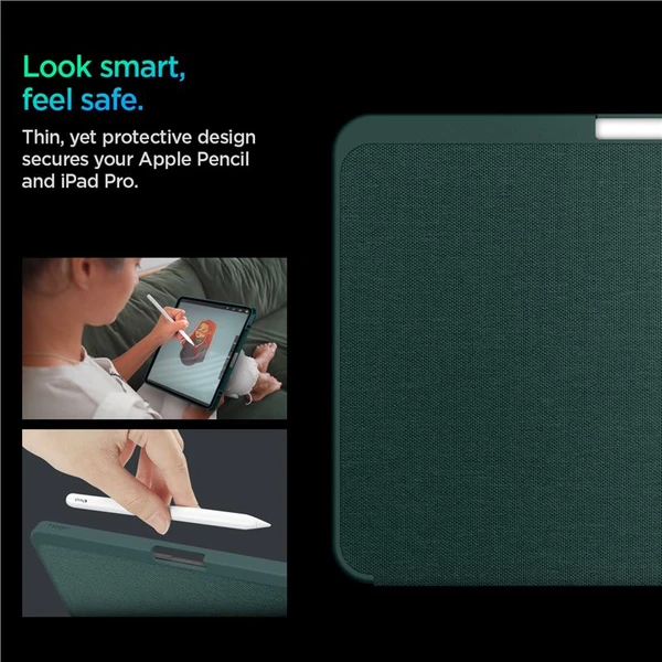 Spigen Urban Fit púzdro iPad Pro 11" (2025) polnočne zelené - Puzdra - Obrázok 0EE5000O01