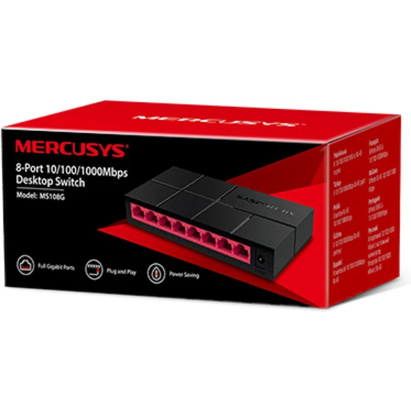 Mercusys MS108G Switch - Switche - Obrázok 0ER7300401