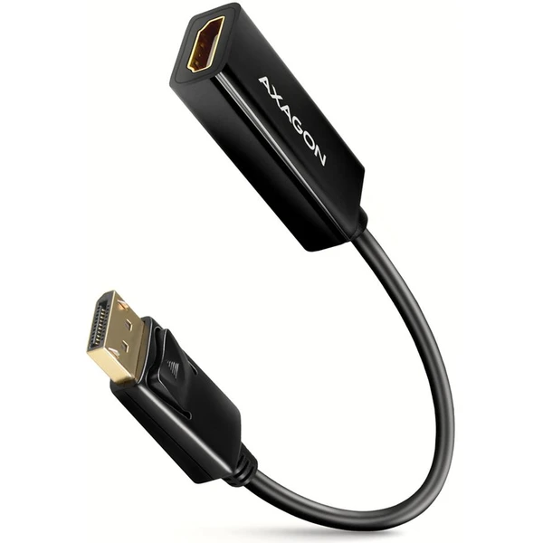 AXAGON DisplayPort/HDMI 1.4 redukcia 0,18m čierna - Káble a redukcie - Hlavný obrázok
