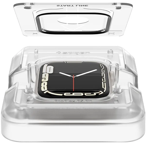 Spigen ProFlex EZ Fit 2 Pack sklo Apple Watch 9/8/7 (41mm) - Ochranné fólie a sklo - Obrázok 0G3W600301