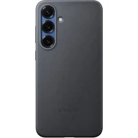 Samsung Kindsuit Case kryt z vegánskej kože Galaxy S25 čierny - Puzdra