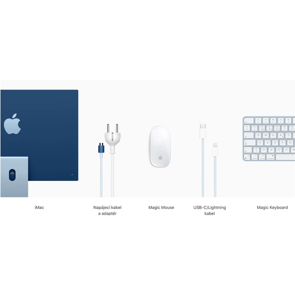 Apple iMac 24" (2021) / 7GPU / 256GB modrý - All-in-one - Obrázok 0GQT000501