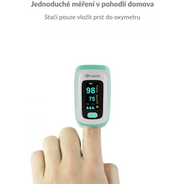 TrueLife Oximeter X5 BT – Pulzný oxymeter s Bluetooth - Senzory - Obrázok 0HTG300401