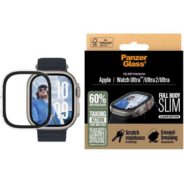 PanzerGlass® Apple Watch Ultra 3/2/1 tenký číry kryt s ochranným sklom - Puzdra - Obrázok 0HWA000L01