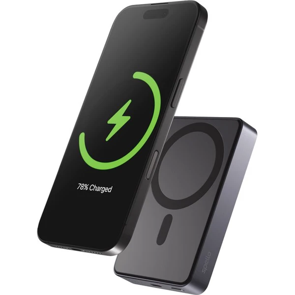 Spello ForcePack Alu MagSafe powerbanka 10000mAh vesmúrovo sivá - Powerbanky - Hlavný obrázok