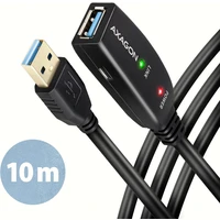 AXAGON ADR-310 USB-A/USB-A predlžovací kábel 10m čierny - Káble a redukcie