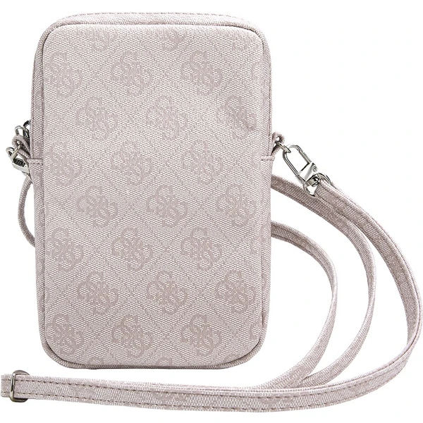 Guess PU 4G Triangle Logo Wallet Phone Bag Zipper ružový - Popruhy a crossbody - Obrázok 0IU0000P01