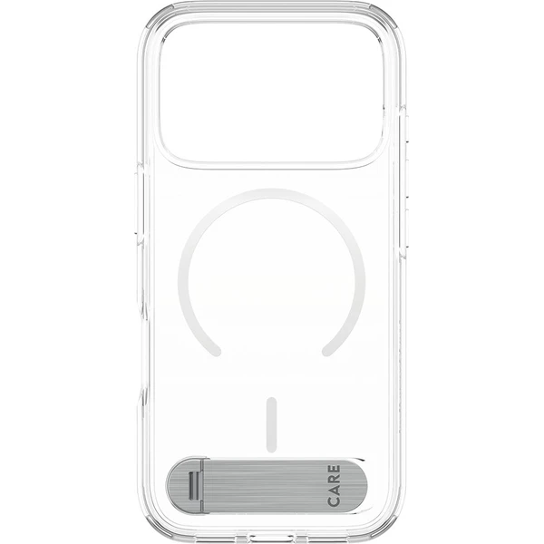 PanzerGlass® CARE Kickstand kryt s MagSafe Apple iPhone 17 Pro strieborný/biely - Puzdra - Obrázok 0KDH000K01