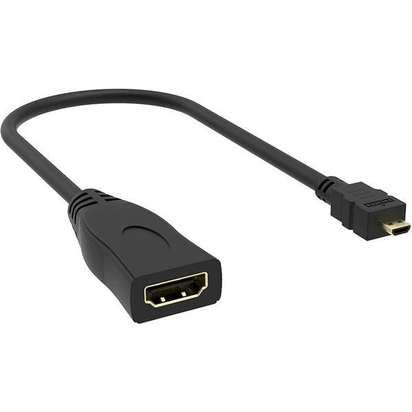 Akasa HDMI/MicroHDMI redukcia 0,25m čierna - Káble a redukcie - Obrázok 0KHK000K01