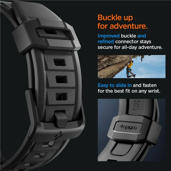 Spigen Rugged Ultra Band remienok Apple Watch 49/46/45/44/42mm matne čierny - Remienky - Obrázok 0LA1000P01