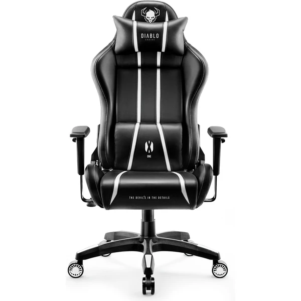 Diablo X-One 2.0 King Size herná stolička čierno-biela - Stoličky - Hlavný obrázok