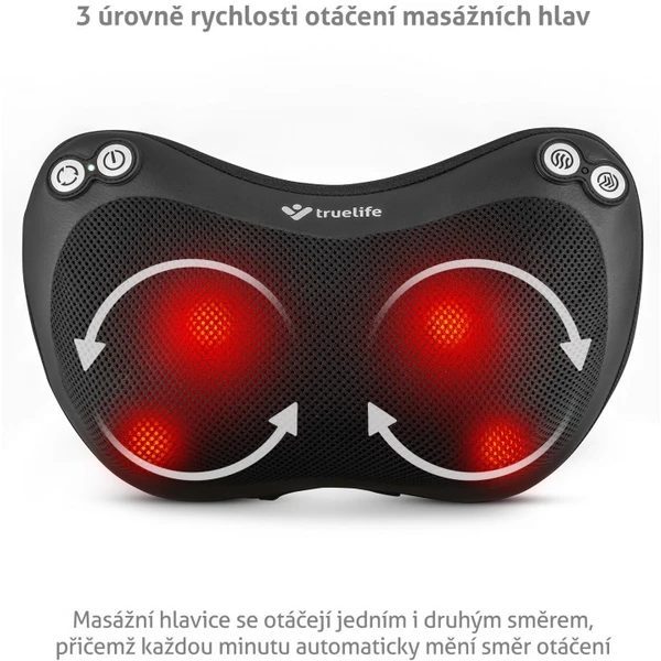 TrueLife RelaxBack B3 Charge masážny vankúš - Masážny prístroj - Obrázok 0M42000N01