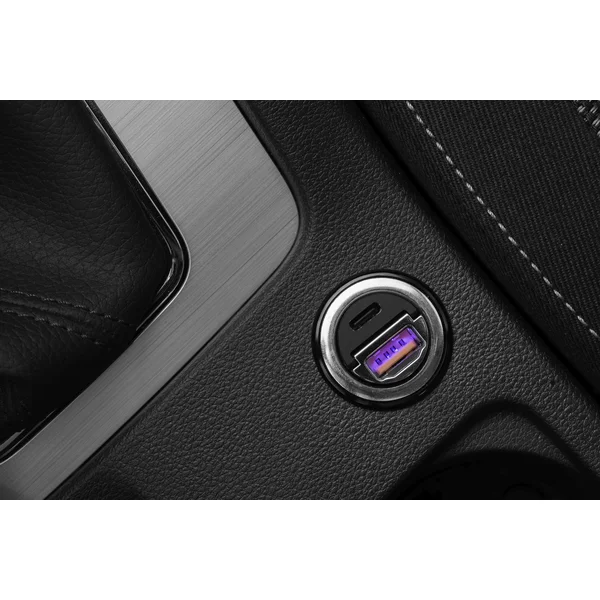 FIXED Mini autonabíjačka s USB-C/USB-A, PD a QC 3.0, 30W, čierna - Nabíjačky - Obrázok 0MVW600301