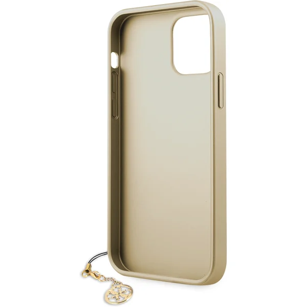 Guess 4G Charms kryt iPhone 12/12 Pro 6.1" hnedý - Puzdra - Obrázok 0NRN500301
