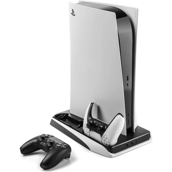 FIXED nabíjacia stanica s chladením pre PlayStation 5 a DualSense čierna - Dokovacie stanice - Hlavný obrázok