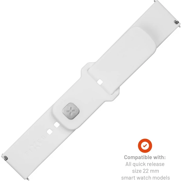 Set silikónových remienkov FIXED Silicone Sporty Strap s Quick Release 22mm pre smartwatch, biely - Remienky - Obrázok 0OM2000O01