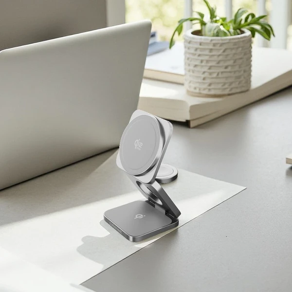 Cubenest SQ312 Ultra Qi2.2 (MagSafe) 3v1 nabíjačka (35W) sivá - Nabíjačky - Obrázok 0P5I000K01