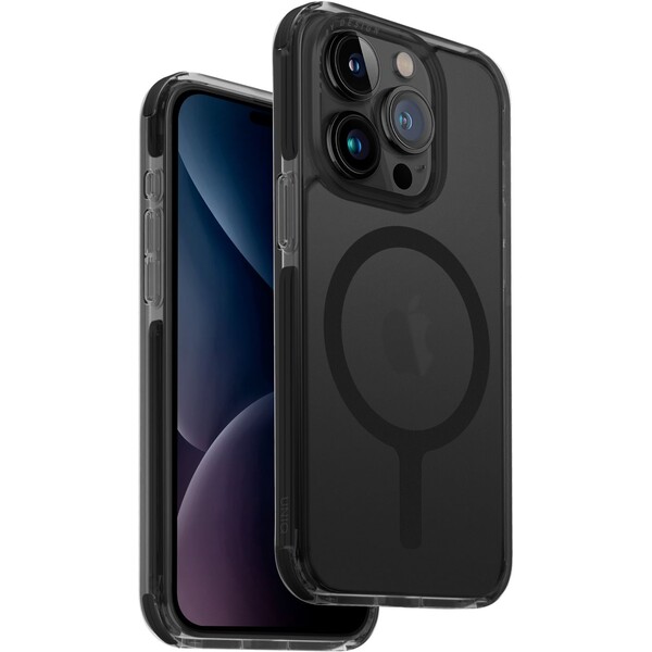 UNIQ HYBRID IPHONE 15 PRO (2023) 6.1 MAGCLICK CHARGING COMBAT (AF) - CARBON (BLACK)