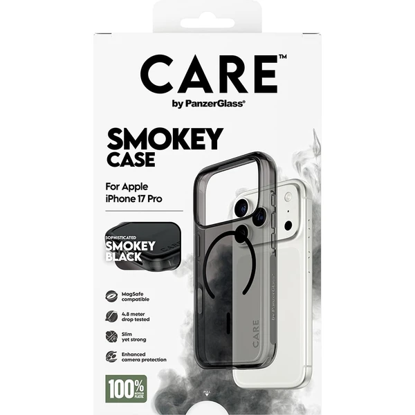 PanzerGlass® CARE Smokey kryt s MagSafe Apple iPhone 17 Pro dymový/čierny - Puzdra - Obrázok 0PDH000K01