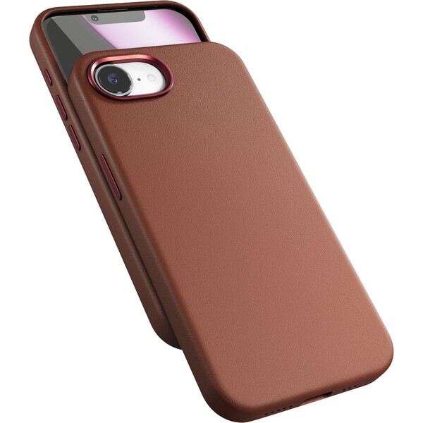 Epico Mag+ kožený kryt pre iPhone 16e hnedý