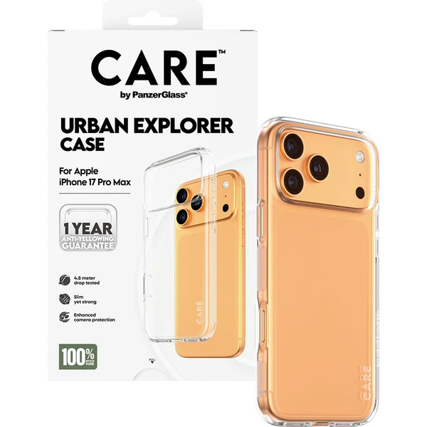 PanzerGlass® CARE Urban kryt Apple iPhone 17 Pro Max číry - Puzdra - Obrázok 0QEH000K01