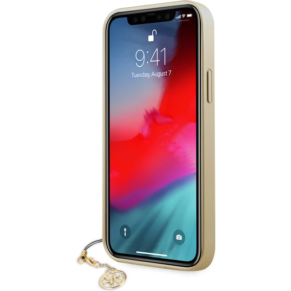 Guess 4G Charms kryt iPhone 12/12 Pro 6.1" sivý - Puzdra - Obrázok 0QRN500301